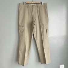 Dickies Men's Relaxed Fit Straight Leg Work Cargo Pants Beige Tan 38x32 NWT