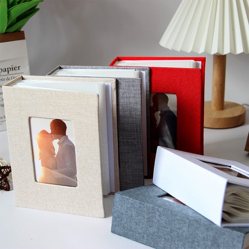 100 Pockets Photo Album 4x6 Photos Linen Cover Slip-in Picture Albums DIY - Picture 16 of 22