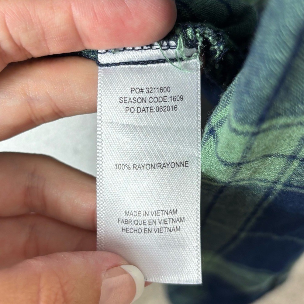 Splendid Plaid Wrap Blouse Size S