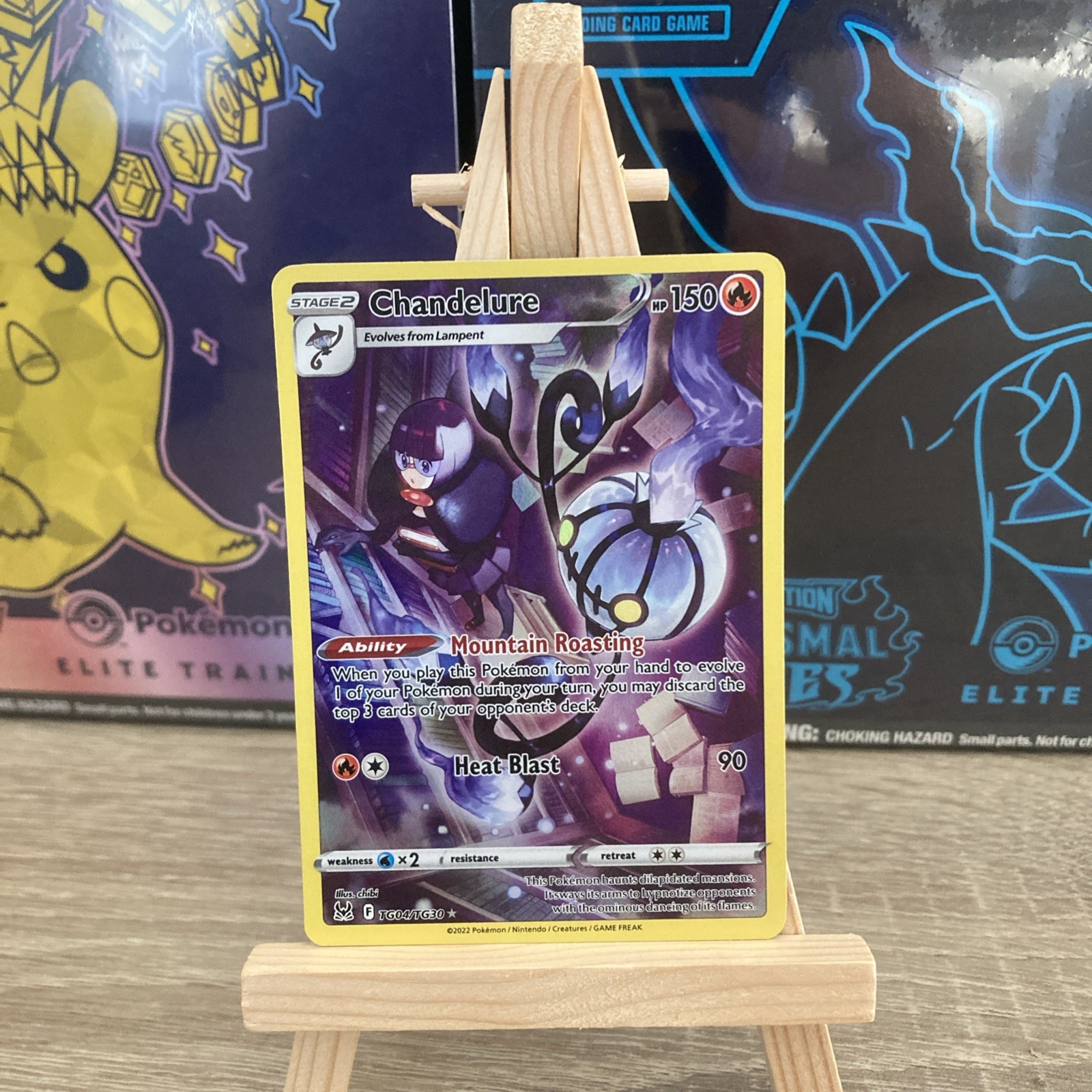 Pokemon Card Chandelure TG04/TG30 Trainer Gallery Lost Orgin NM
