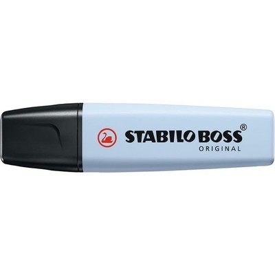 Stabilo Boss Textmarker Original Pastell, Keilspitze, 2-5 mm, Pastellblau, 3 Stü