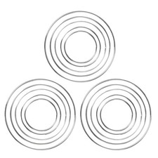 Stainless Steel Rings Big Circle Hoops DIY Jewelry Findings for Macrame Wedding