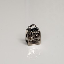 Pandora Argento Sterling Shopping Bag Charm Perline 791184 STOCK -.16