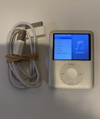 Apple iPod Nano 3rd Generation Silver (4 GB) Works Great | eBay