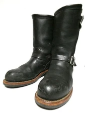 CHIPPEWA Boots 27899 Leather Black Engineer Boots Size 9.5D