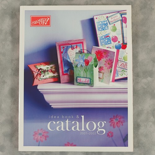 Stampin' Up! Idea Book & Catalog 2001-2002 Retired Stamps Paper Craft Guide USA!