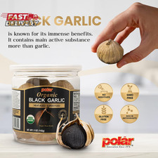 MW Polar USDA Organic Black Garlic 5 Oz Pack of 1 , Whole Bulbs, Easy Peel, All