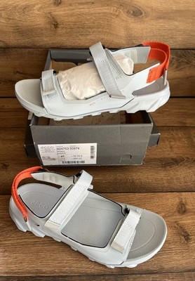 Neu Ecco MX Onshore Sandalen Sandaletten Klettverschluss Damen Gr.41 Hell Blau