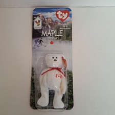 Ty Beanie Baby Maple the Bear  1999 McDonald's. Canadian Flag on Chest.