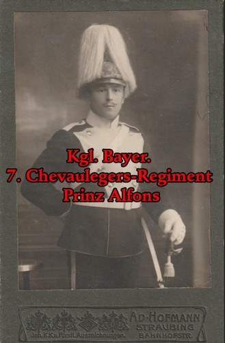 Photo CDV KB CHR 7 Chevaulegers-Regimnet Deutsches Reich