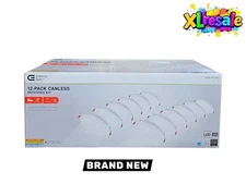 Commercial Electric 12 Pack 6" White Canless Ultra Thin Recessed Light Kits NEW