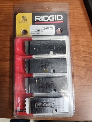 Ridgid 47770 1'' - 2'' - 11 1/2 NPT Universal Dies High Speed RH