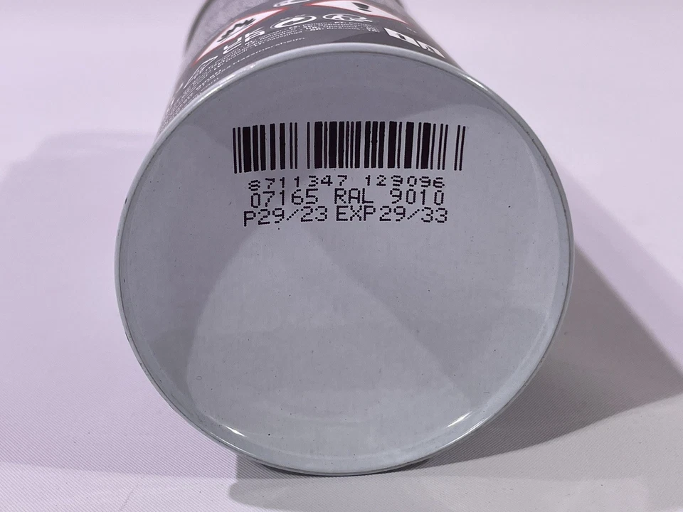 MOTIP RAL 9010 Reinweiss Matt Industrielack Spray Acryl 400ml 07165 Lack - Bild 4 von 4