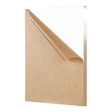 Clear Acrylic Sheet 3/8" Thick Cast Plexiglass Panel 12" x 16" Plastic Board ...