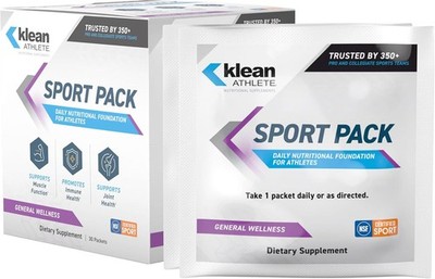 Klean Athlete Klean Sport Pack - Contains Magnesium Glycinate, Vitamin D & Ome