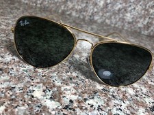 New Ray-Ban RB3025 Aviator Pilot Sunglasses Gold Metal Frame Gray Lens 58mm