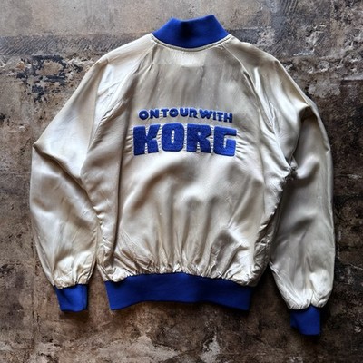 Vintage Korg Electronics Satin Bomber Jacket Large