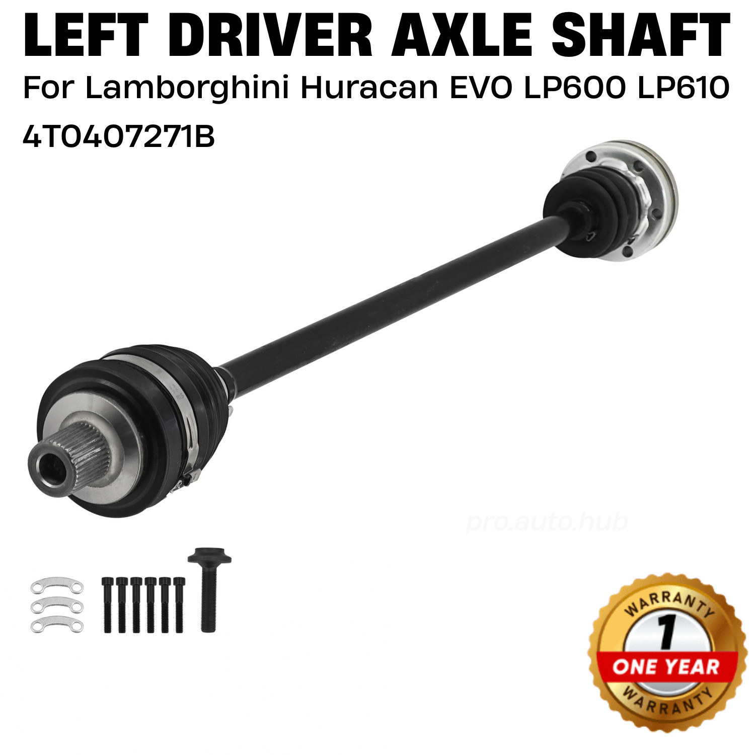 Lamborghini Huracan 2020-2023 Front Left Axle shaft P/N 4T0407271B