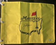 Jack Nicklaus The Golden Bear Signed Masters Flag golf legend Autograph Psa