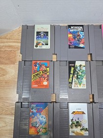 12 Nintendo NES Game Lot Popeye Metal Gear Kid Niki Zanac Donkey Kong Jackal