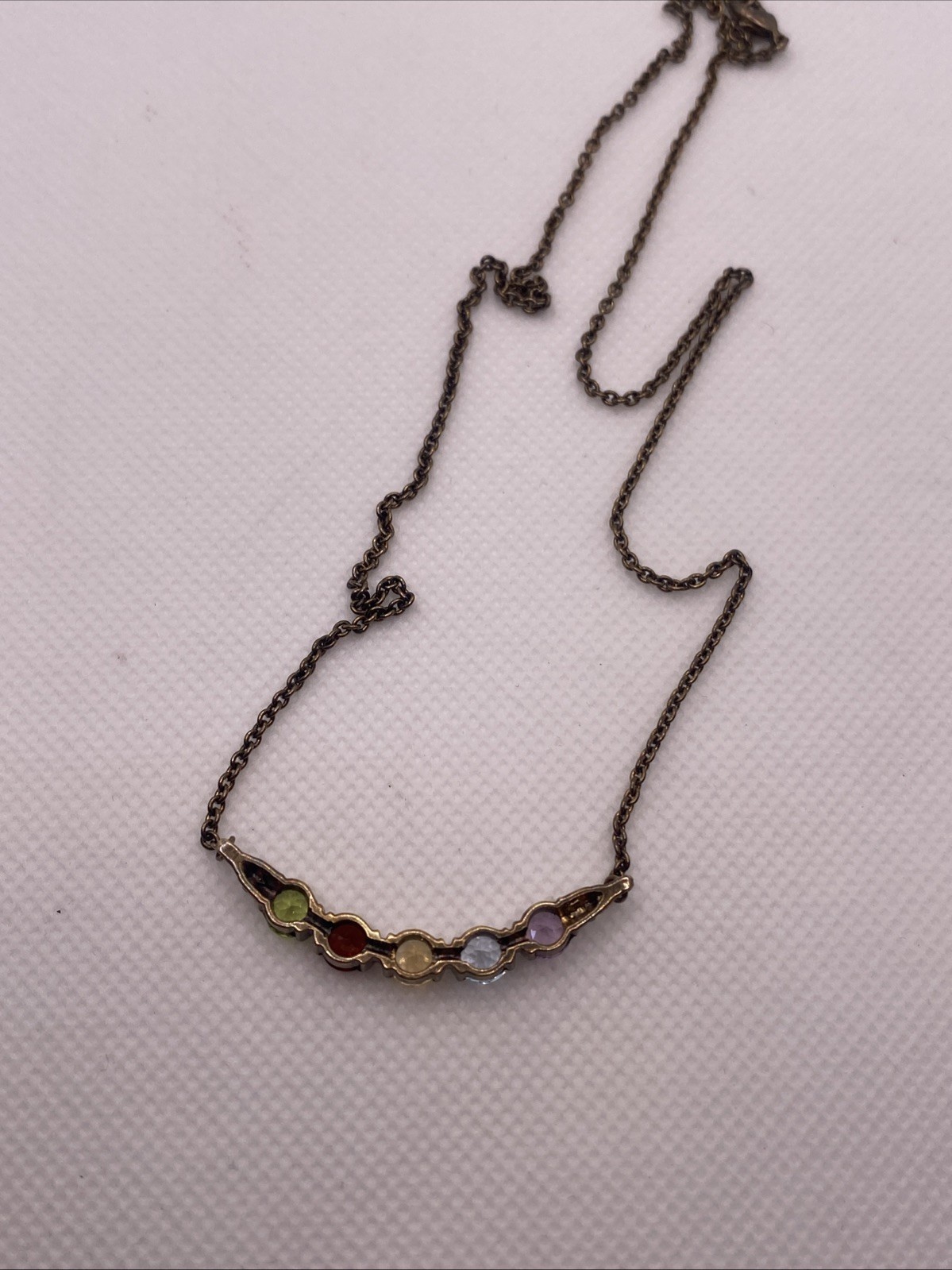 Multi Stone Necklace- Adjustable - image 3