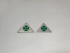 ALFA ROMEO QUADRIFOGLIO FOUR LEAF CLOVER EMBLEM BADGES LEFT RIGHT WING FENDER