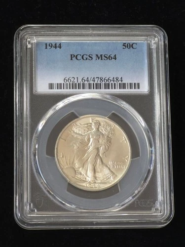 1944 Walking Liberty Silver Half Dollar PCGS Graded MS64 #47866484