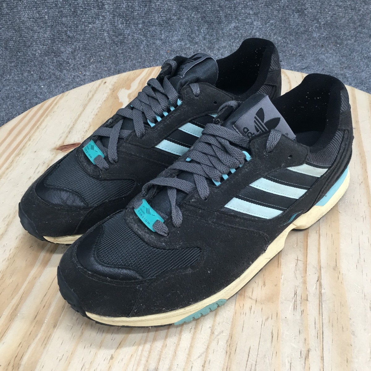 Adidas Shoes Mens 11 Originals ZX 4000 Trainers Sneakers Black