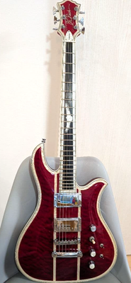 B.C. Rich Eagle DLX エレキギター レッド B.C.Rich Guitar Eagle DLX Deluxe See Thru Red Thru-Neck | eBay
