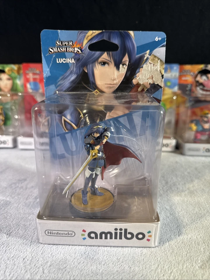 Nintendo Amiibo Personaje Figura Mario Y Super Smash Bros Lote Paquete Sin Abrir Foto 3 de 4