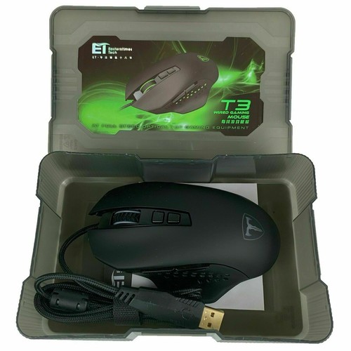 ET EasternTimes T3 technologie filaire led usb souris optique ordinateur portable 16400 DPI - Photo 3/12