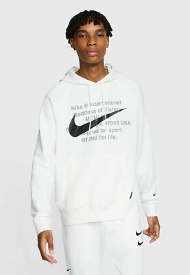 NIKE SPORTSWEAR SWOOSH MEN'S PULLOVER HOODIE (DB4965 100) VARIOUS