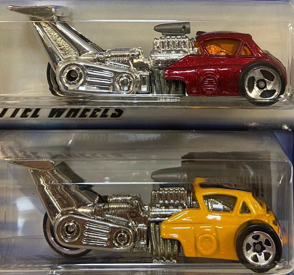 Hot Wheels Whatta Drag 2-Car Collection 1998 #673 / 2002 #145 Race Car