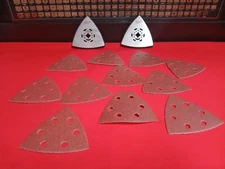 2 PACK Milwaukee M18 Multi Tool Triangle Sander Accessories (P60 P80 P120 P240)