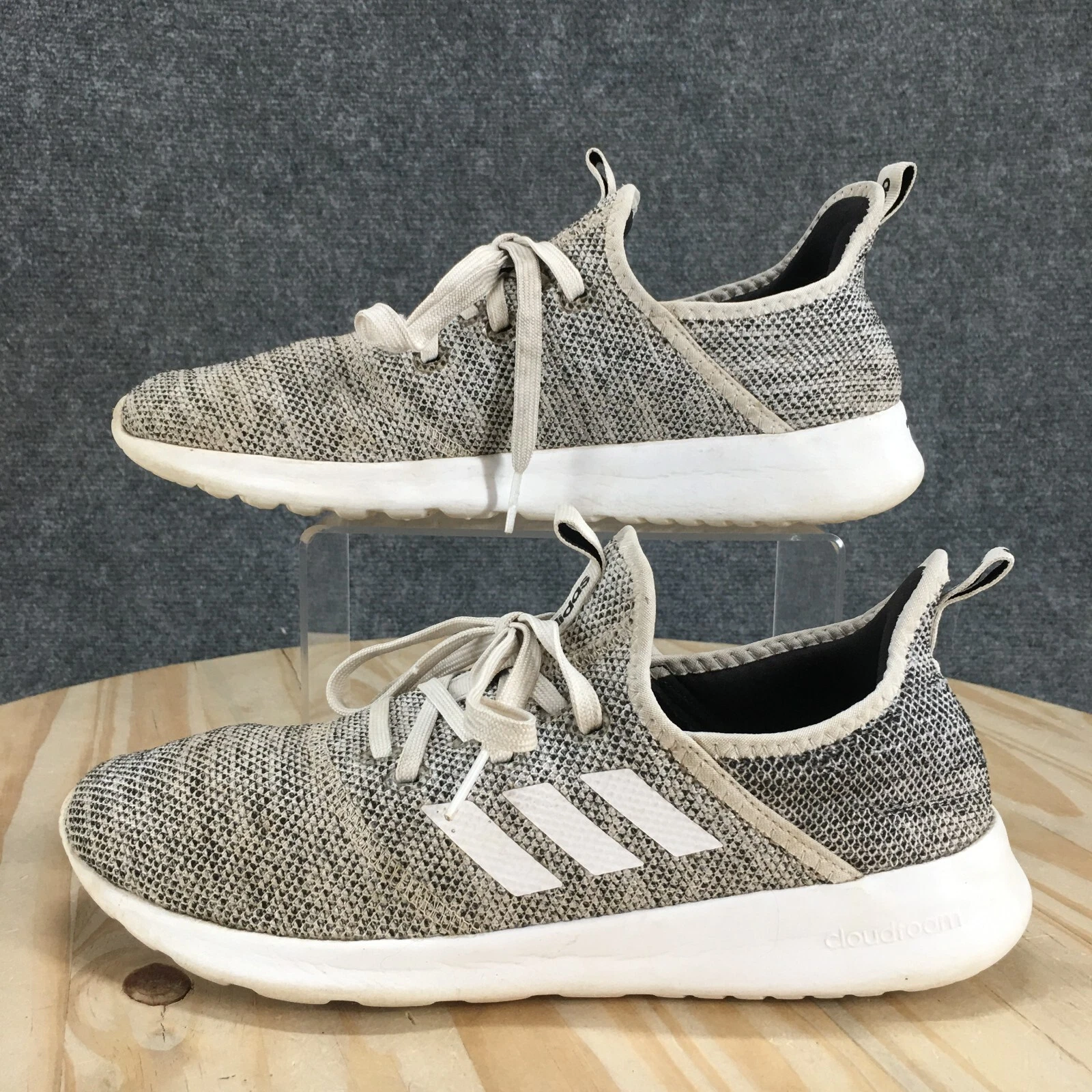 Adidas Scarpe Donna 9 Cloudfoam Pure Running Sneakers Grigio Stringate ART DB0695