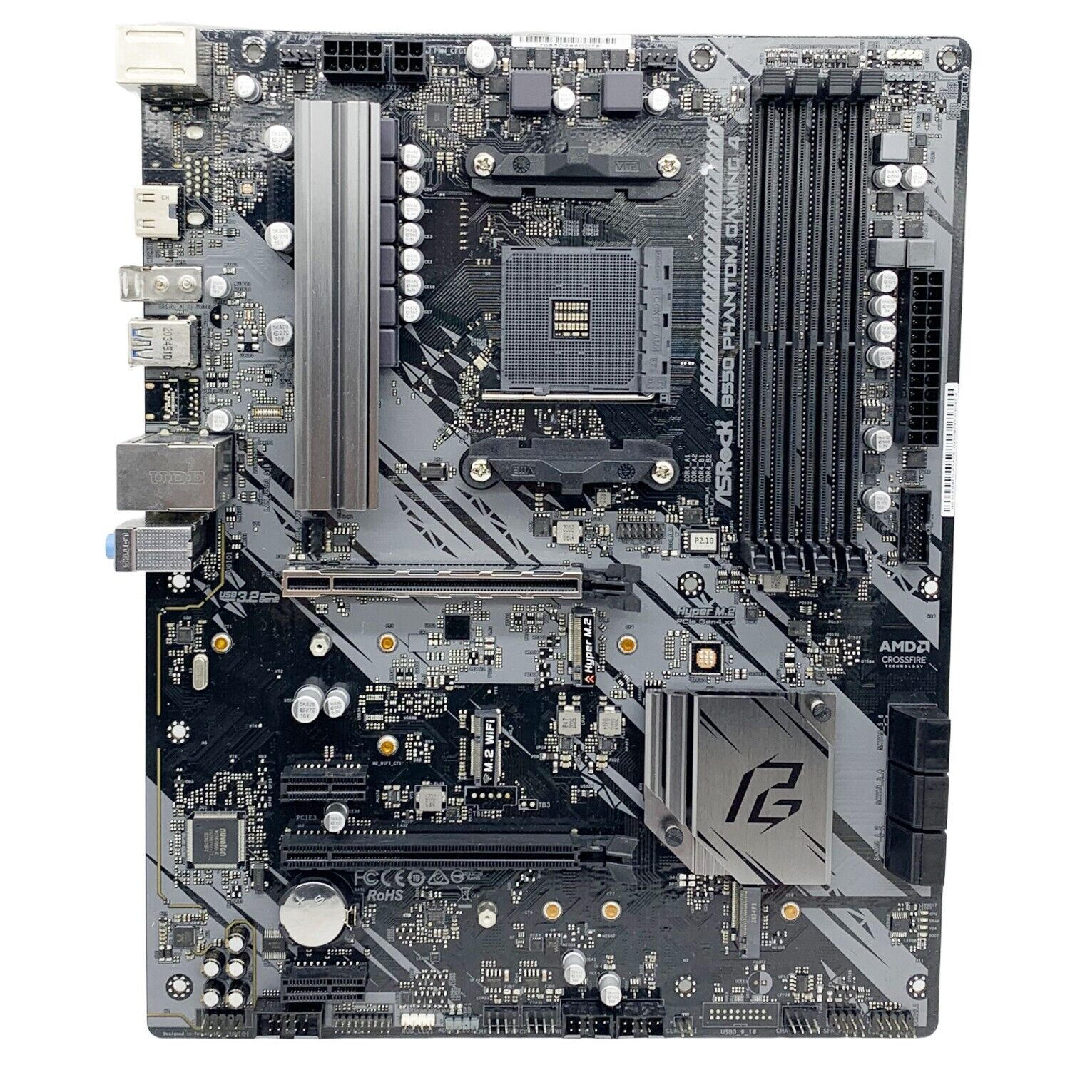 ASRock B550 PHANTOM GAMING 4 Motherboard ATX AMD B550 AM4 DDR4 SATA3 HDMI  M.2