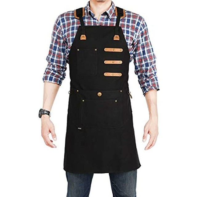 Shop Apron With 9 Tool Pockets Woodworking For Unisex 