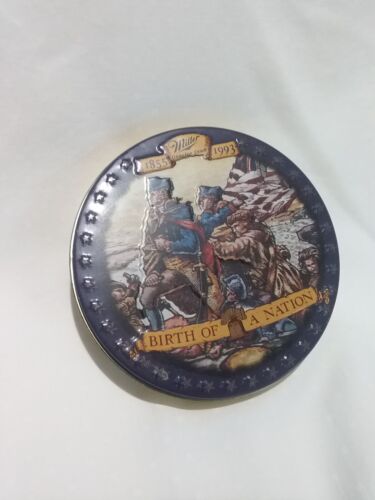 Miller Genuine Draft Beer Coasters Birth of a Nation 1855-1993-Cork Tin-Set of 4 - 第 1/3 張圖片