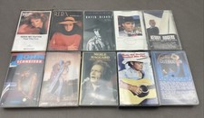 Country Music Cassette Tape Lot Of 10 Reba McIntire Garth Brooks Merle Haggard