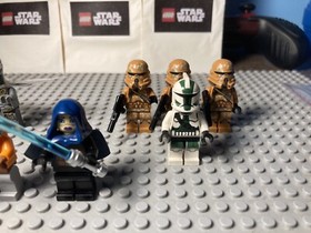 LEGO STAR WARS BATTLE OF GEONOSIS CLONE WARS WITH AHSOKA-FIGURES FROM 9491/75089