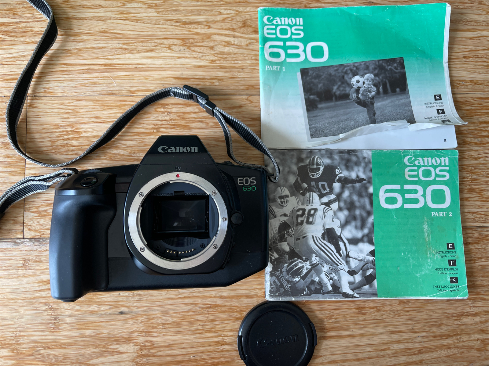 Canon EOS 630 SLR Film Camera Body Only With Manual 689466584592 eBay