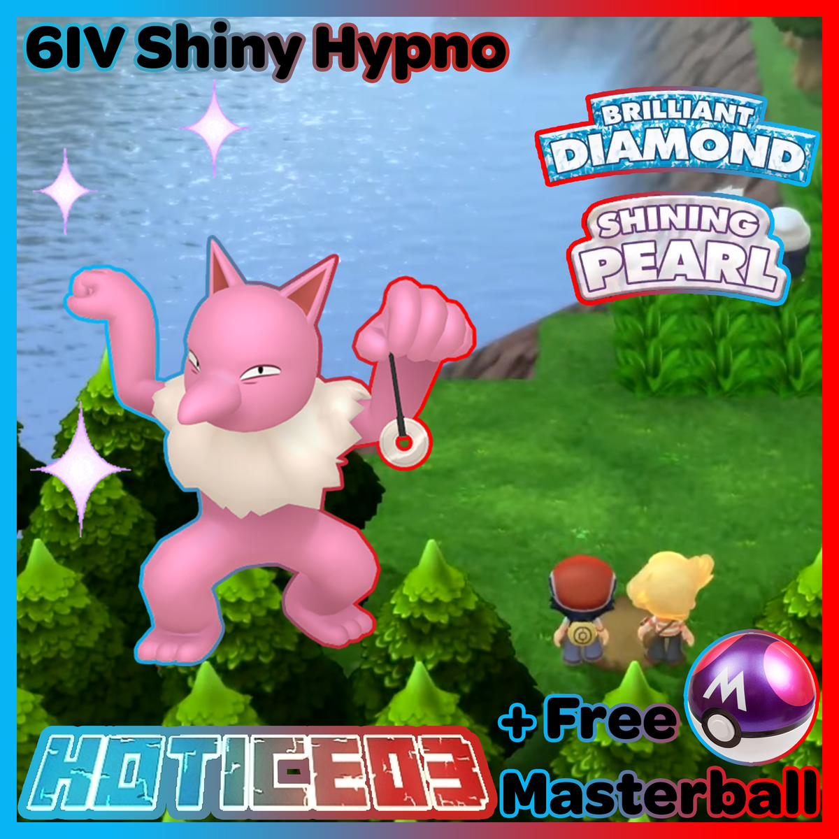 6IV Shiny Hypno Pokemon Brilliant Diamond Shining Pearl | eBay