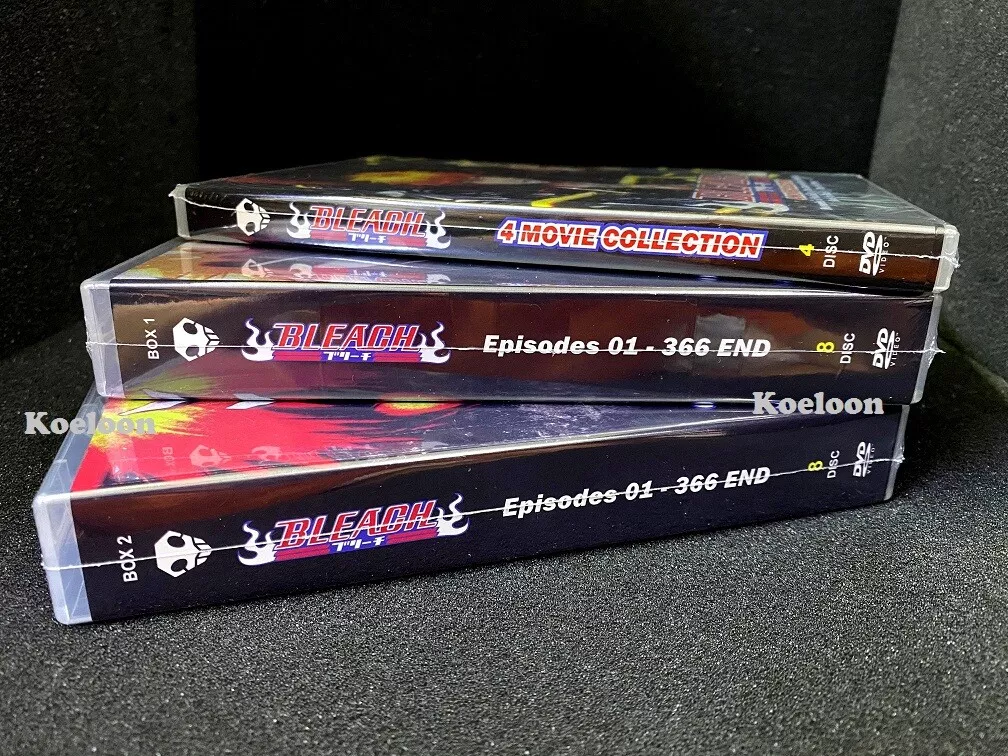 Bleach Complete Series (Episode 1-366 End) + Movies English Dub