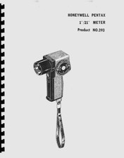 Honeywell Pentax, Asahi Pentax 1/21 Spot Meter Parts List for Repair Reprint