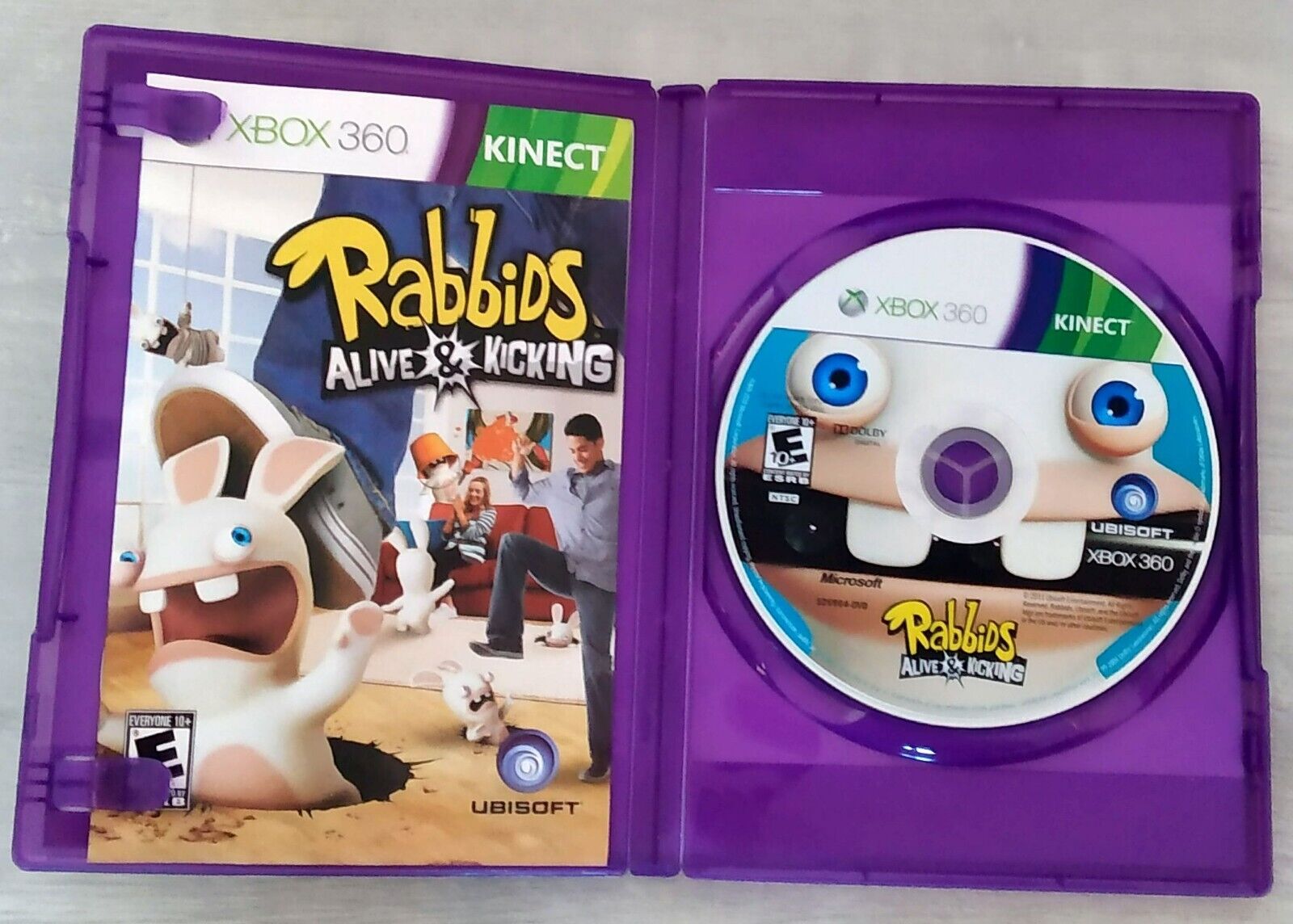 Jogo Rabbids E Kicking Xbox 360 Kinect Midia Fisica em Promoção na