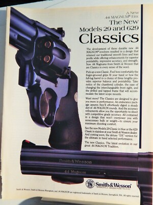 SMITH & WESSON MODEL 29 HANDGUN ORIGINAL VTG 1991 ADVERTISEMENT