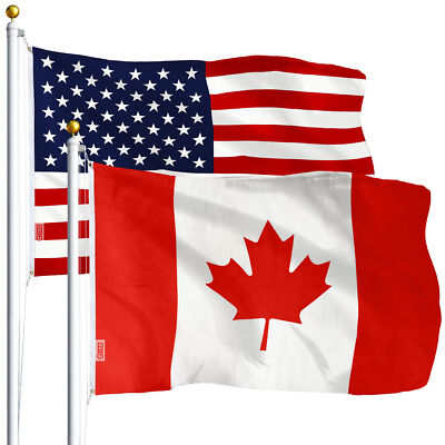 Wholesale LOT 3'x5' USA AMERICAN & 3 x5  CANADA FLAG Canadian Country Maple Leaf