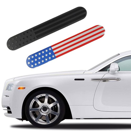 1PC 3D American Flag Emblem Metal Sticker Side Fender Badge Decal Accessories - Picture 9 of 12