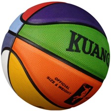 Kuangmi Colorful Street Basketball ball for Men Women Youth Teenager Child Kids