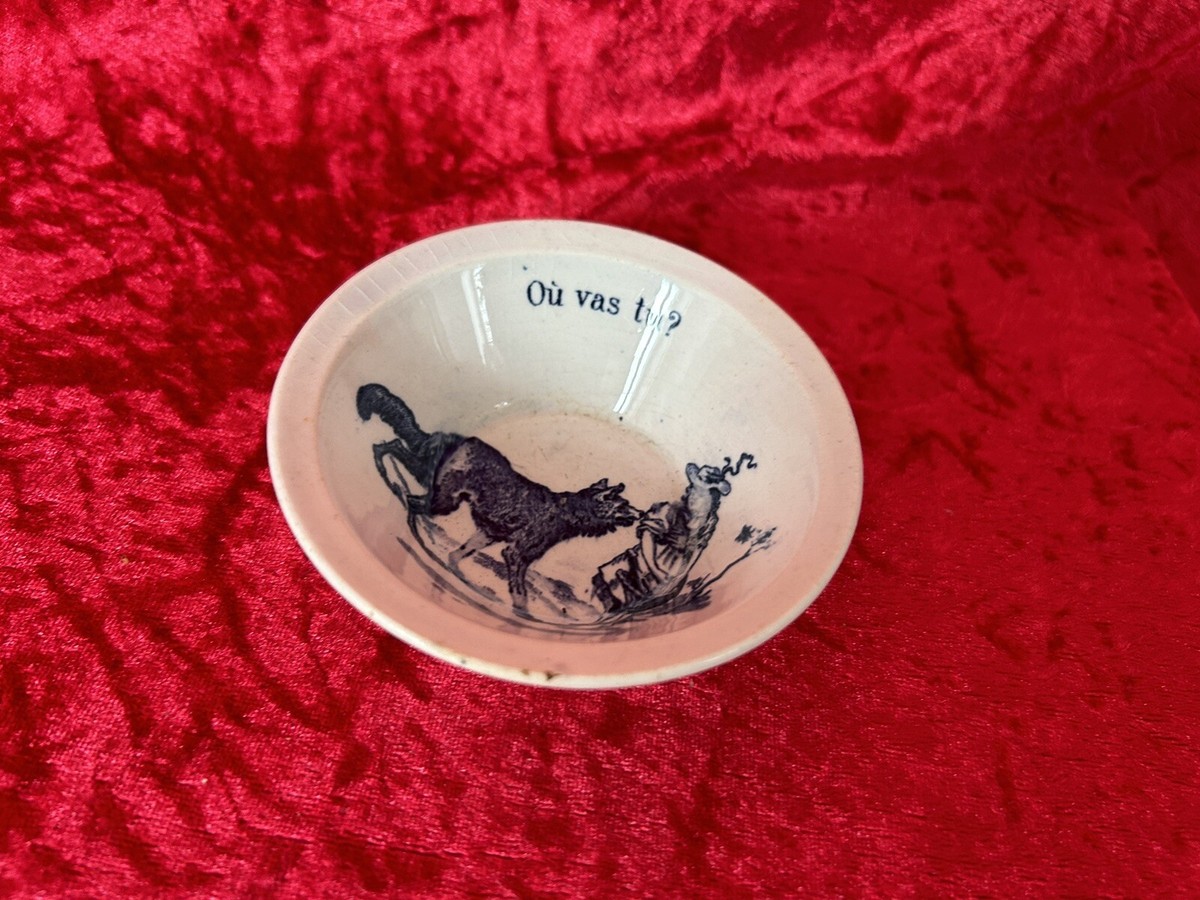 Rare Petit Saladier /Cuvette De Dinette Ancienne En Gien